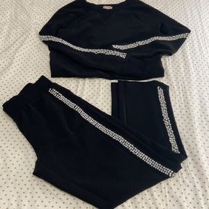 Juicy Couture Embellished Black Set in X-Small